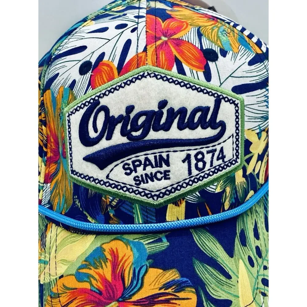 Robin Ruth Originals Spain Floral Adjustable Hat One Size New With Tags